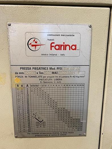 Usato PIEGATRICE IDRAULICA FARINA