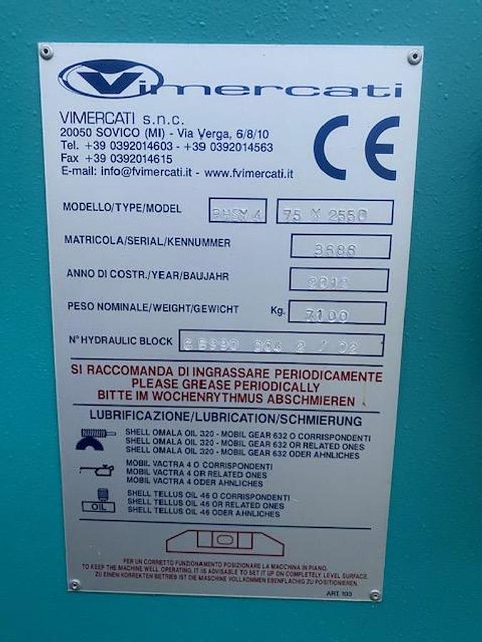 Usato PIEGATRICE ISRAULICA VIMERCATI