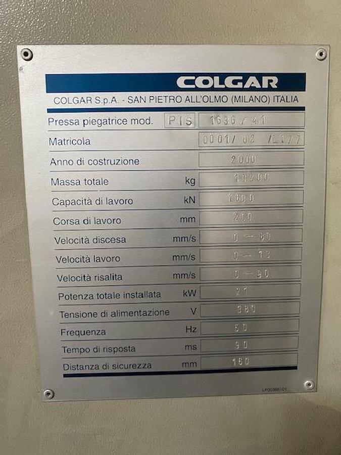 Usato Piegatrice idraulica COLGAR