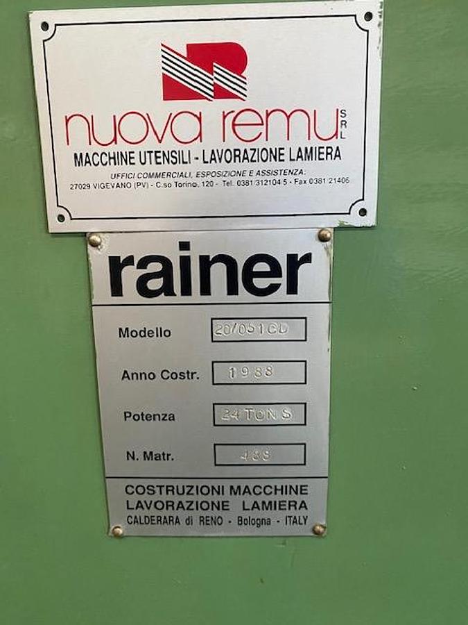 Usato PUNZONATRICE MANUALE RAINER