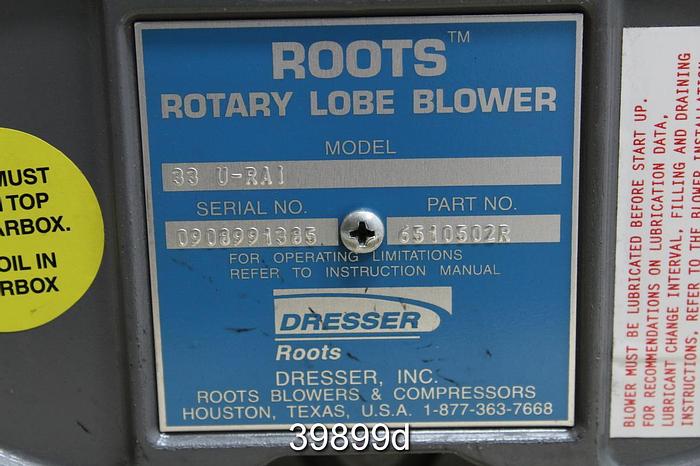 Refurbished Roots Rotary Lobe Blower Right Hand Shaft #39899