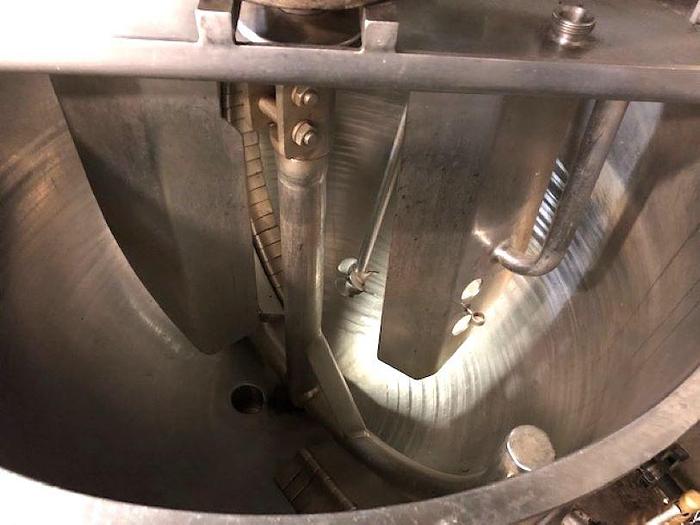 Used 150 GALLON GROEN TWIN ACTION AGITATED KETTLE - 316 S/S - 100 PSI JACKET