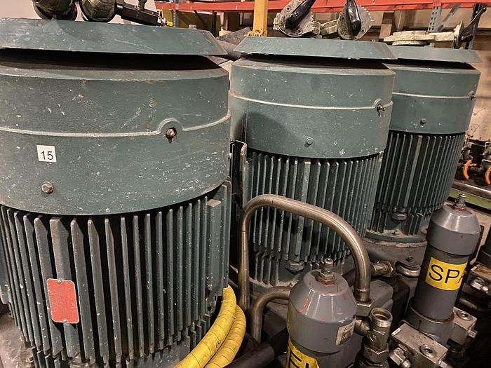 Used SET OF THREE 100 HP MOTORS