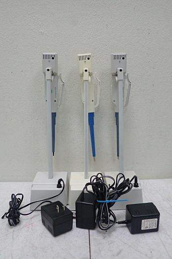 Used Lot of 3 Biohit Proline 0.2-10µL 5-100µL 10-250µL Pipettes Pipettors w/ Chargers
