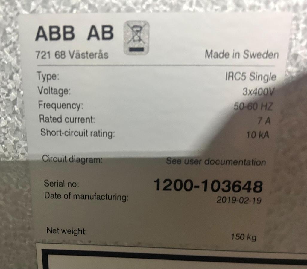 Used 2019 ROBOT - ABB IRB 140
