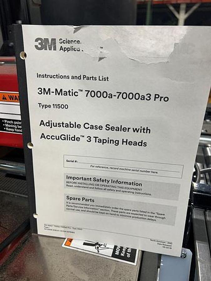 Used 2019 3M-MATIC CASE SEALING SYSTEMS 7000R3 PRO