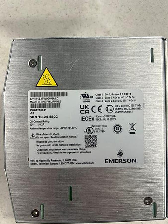 Used Emerson SolaHD SDN 10-24-480C