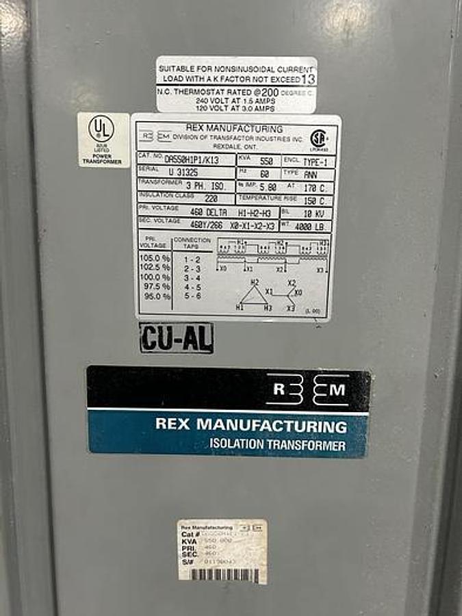 Used Rex Manufacturing