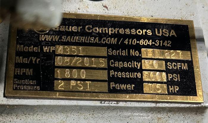 Used 2014 Sauer  WP4351 - 088120