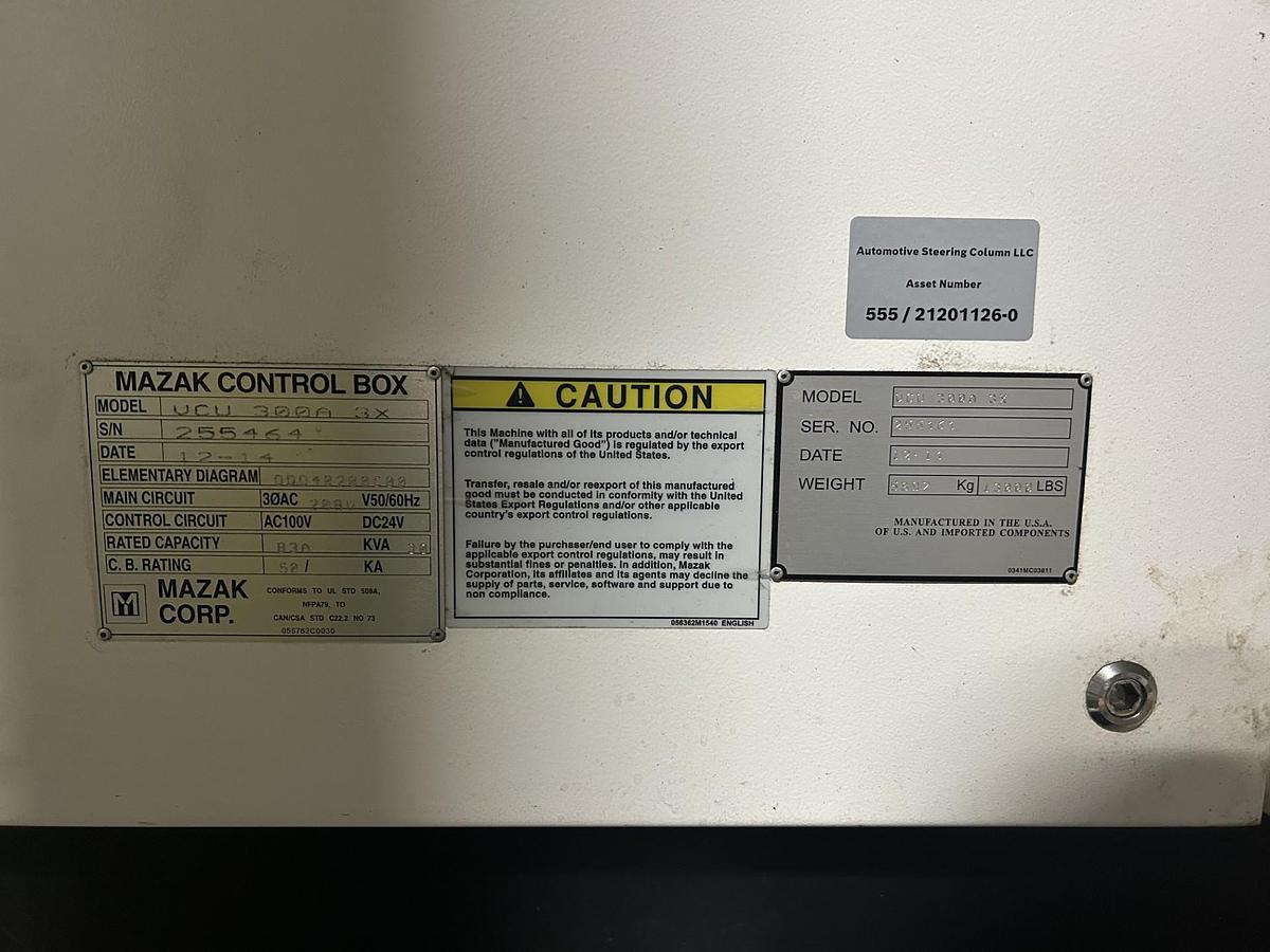Used 2014 Mazak VCU 300A 3X