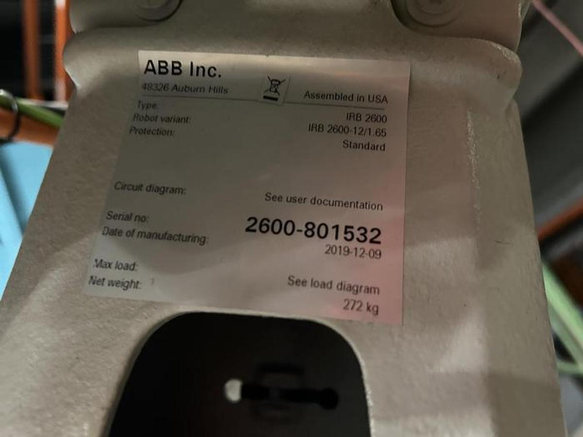 Used 2019 ROBOT - ABB Optimol Optigear BM100