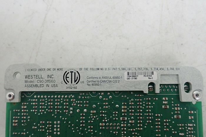 Used Lot of 18 Westell Model C90-311560 T1S1ECVAAA Cards