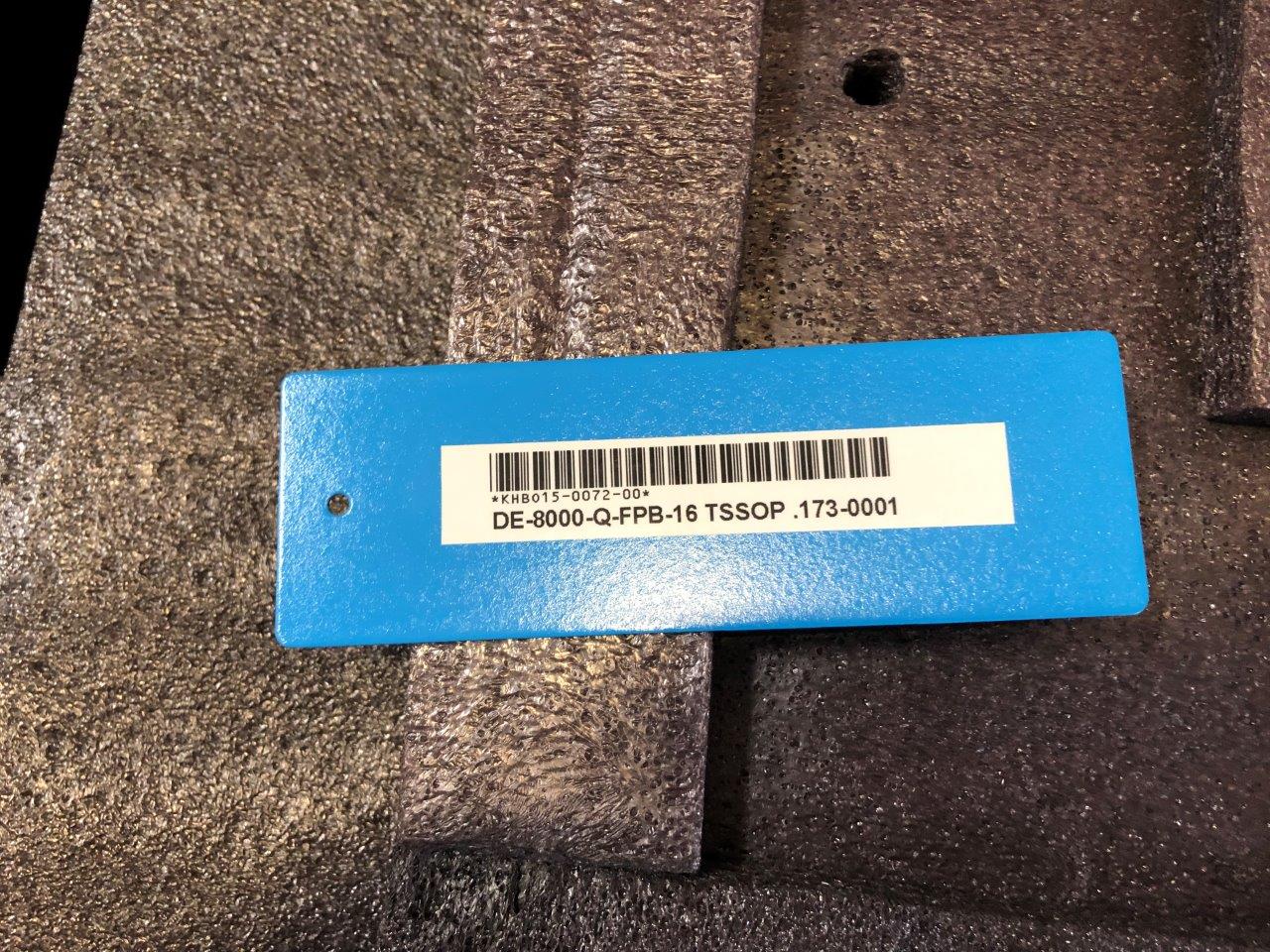 Used Delta Edge DE8000 - Q-FPB-16 TSSOP .173-0001 Test Handler Change kit