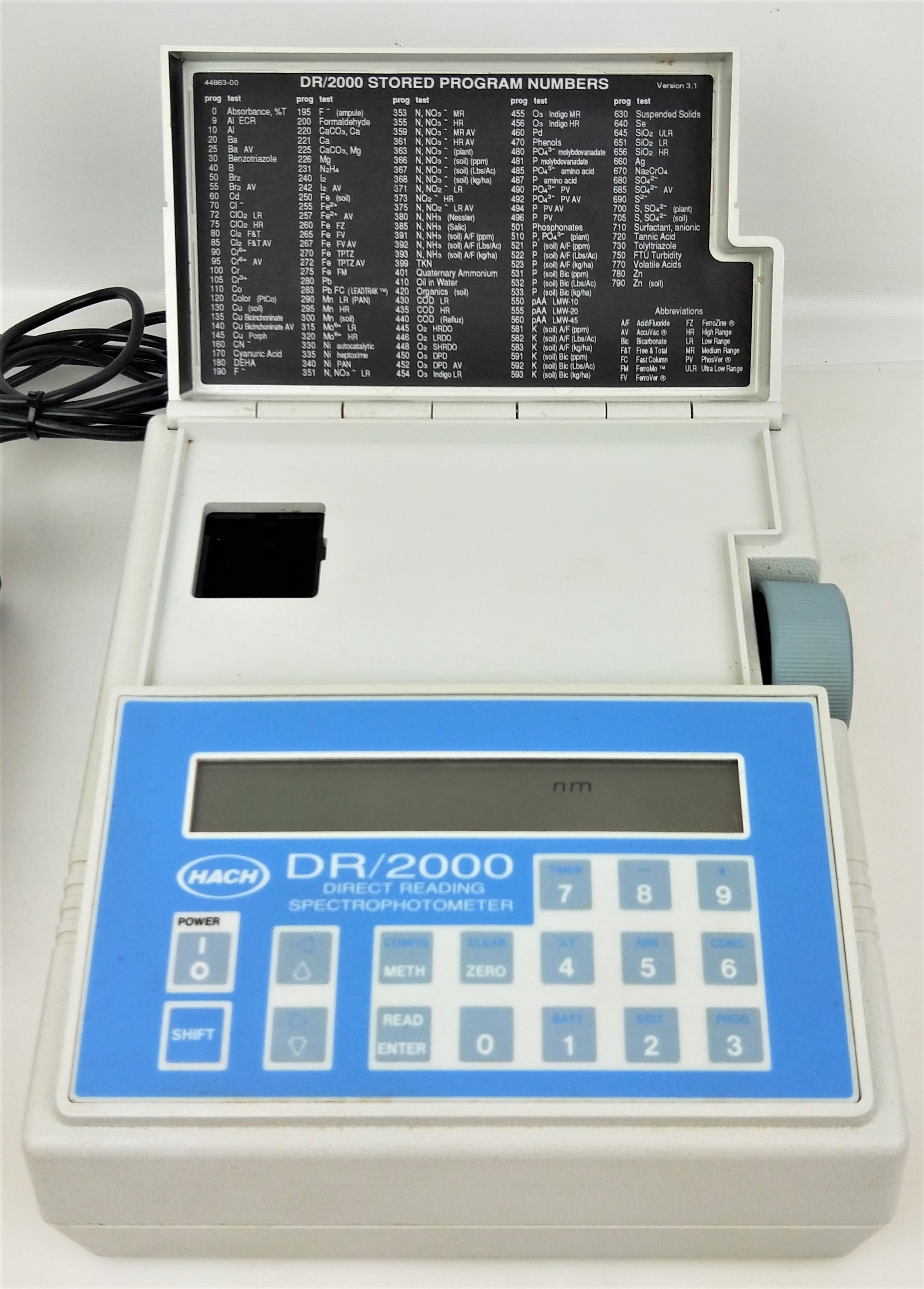 二手霍赫博士/ 2000可见光光度计 400至900 nm销售在Chemistry RG Consultant Inc bob手机版