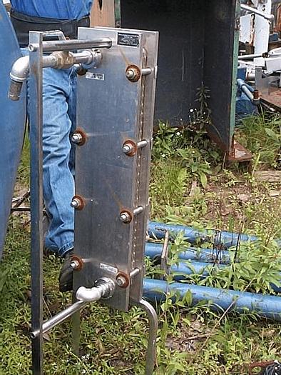 Used 15 SQ. FT. CWB PLATE TYPE HEAT EXCHANGER – SANITARY S/S