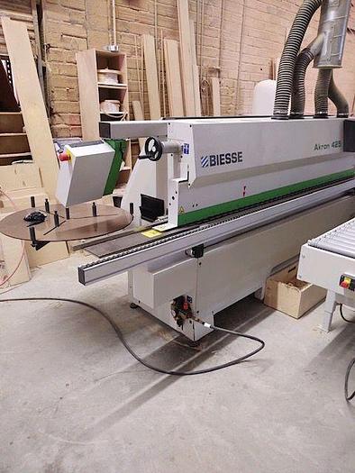 Used 2014 Biesse Akron 425 Edge bander includes Doucet Return Conveyor (a $15,000 option)