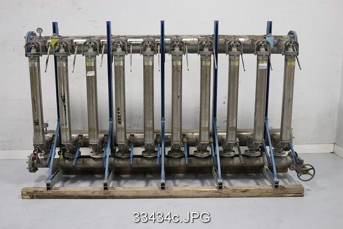 Used Ronningen Petter SS-84-210 10 Bank Canister Filter #33434