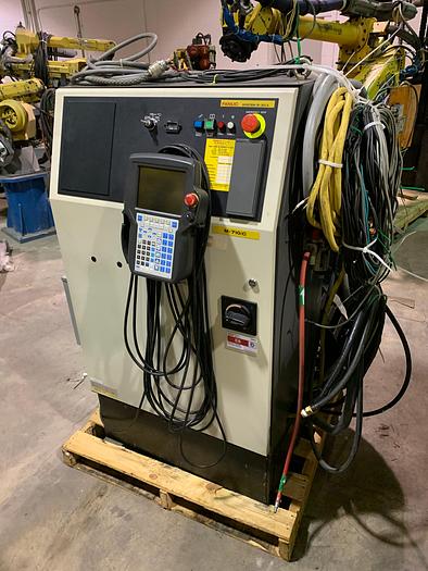 Used FANUC M710iC/70T GANTRY ROBOTIC SYSTEM, R30iA, 8' TALL RAIL X 11'6" OF TRAVEL
