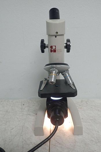 Used Southern Precision Instrument Model 1853 L Microscope w/ Objectives 4x, 10x, 40x