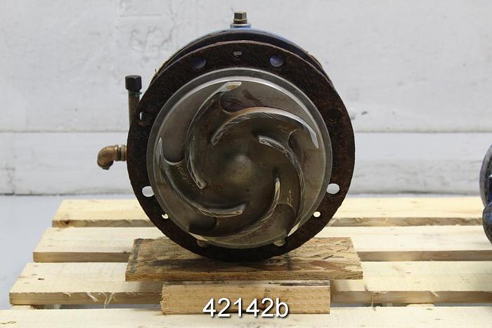 Used Goulds 3196 3x4x10 Pump, Stainless Steel Casing #42142