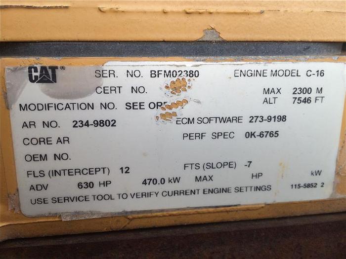 Used 2006 Sullair 20/12 - 1350 cfm / 500 psi Air Compressor - Sold