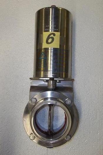 Used 3" Air Actuated Stainless Steel Butterfly Valve - Stainless Fittings Equipment