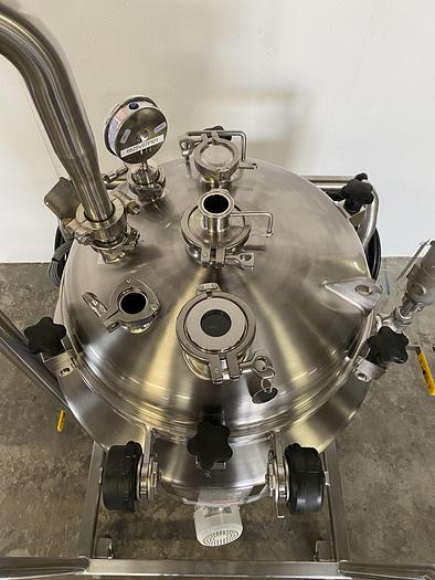 Used T&C  100 Liter Stainless Steel 45 PSI Jacketed Reactor w/ Agitator & Load Cells