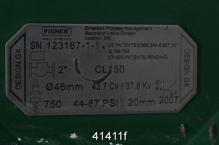 Unused Fisher Design GX 2" Steam Valve #41411