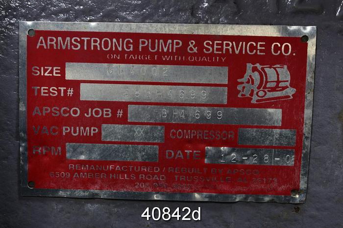 Refurbished Nash CL4002 Vacuum Pump, Stainless Steel Clad Casing #40842