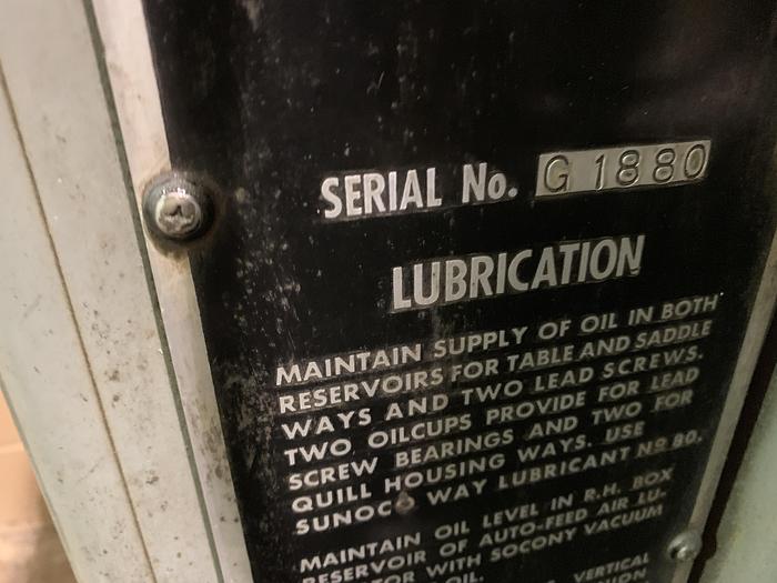 Used MOORE NO. 3 JIG GRINDER