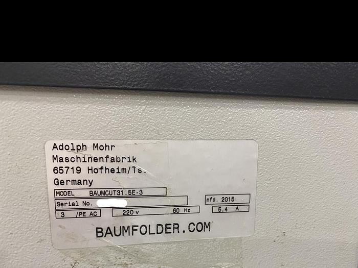 Used 2015 Other BAUMCUT31.5E-3