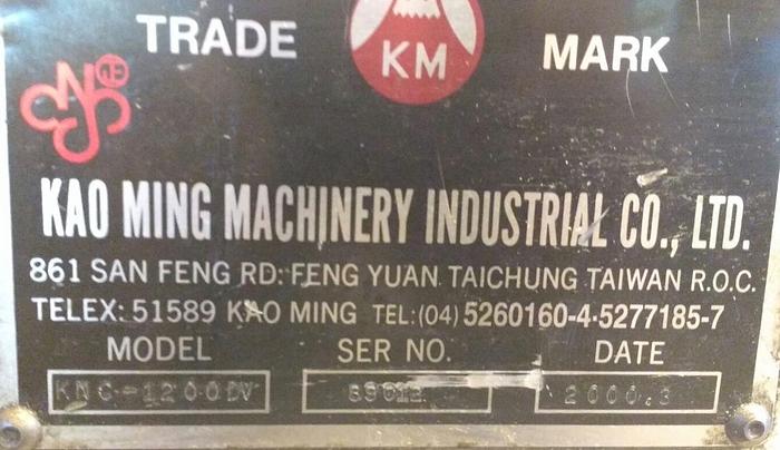 Used 2000 Kao Ming KMC-1200 DV