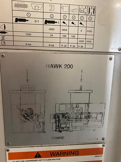 Used 1998 Cincinnati Hawk TC200 CNC Lathe
