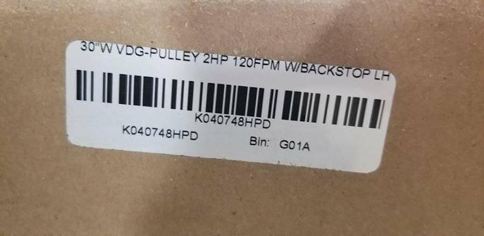 Van Der Graaf NEW Drum Motor Conveyor NS84520A, 2HP, 122FPM Dematic K040748HPD R