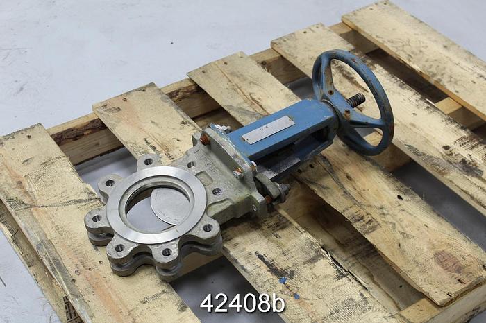 Used Dezurik 9260374 4" Hand Operated Knife Gate Valve #42408