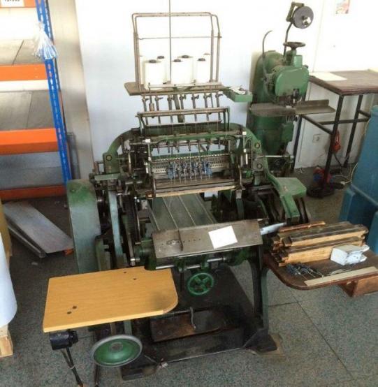 Used Brehmer 39 3 42 semiautomatic book block thread sewing 1951