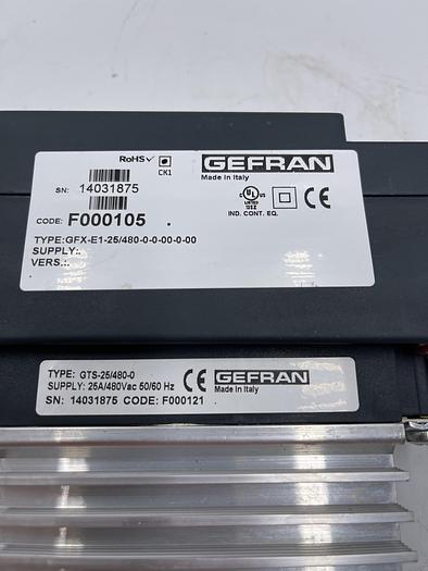 Used Gefran GFX-E1-25/480-0-0-00-0-00, GTS-25/480-0