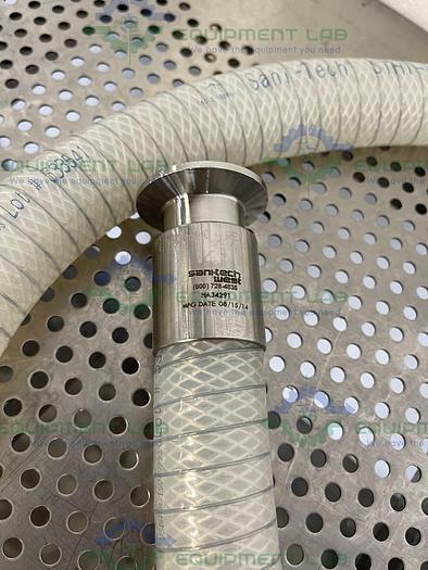 Used Sani Tech  STHT-WR-1000 84" Silicone Hose w/ 1" Sanitary Fitting