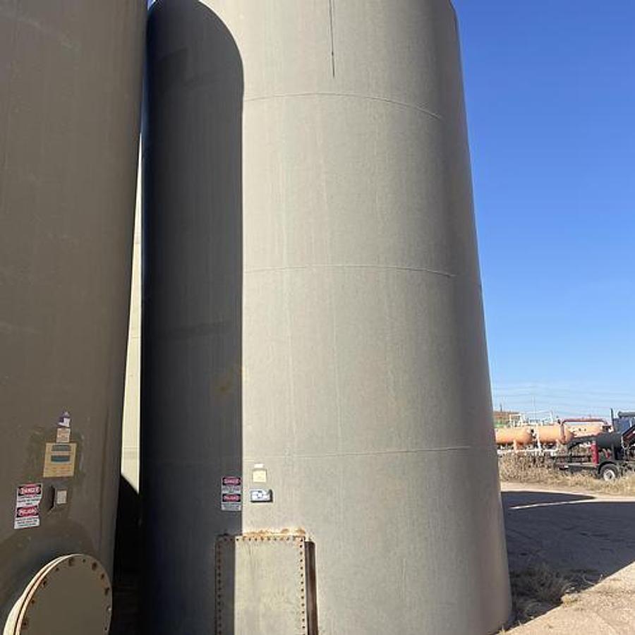 Used Permian Tank 400BBL Vertical Storage Tanks - 12’x 20’, Carbon Steel, Flat Bottom, Used Basic Refurb, 2013