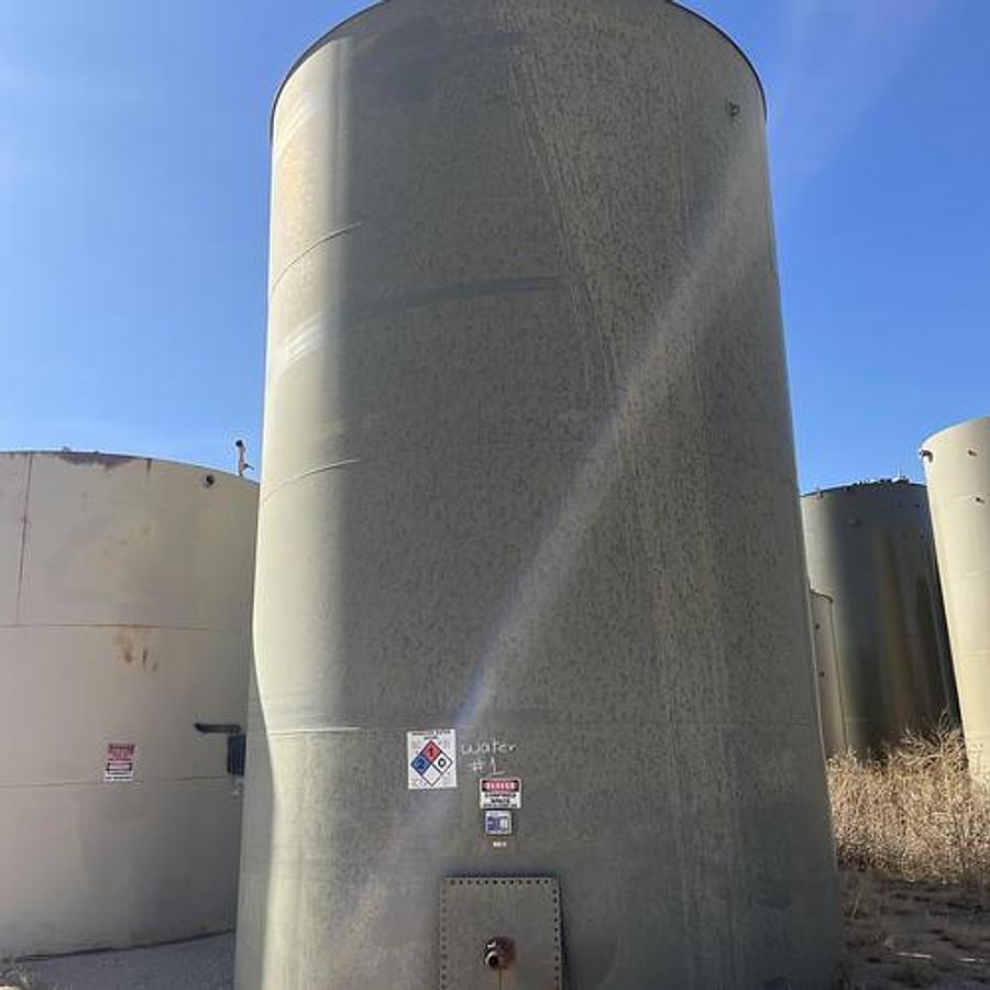 Used Smith Industries 750BBL Vertical Storage Tanks - 15’6” x 16’, Carbon Steel, Flat Bottom, Used Basic Refurb, 2017