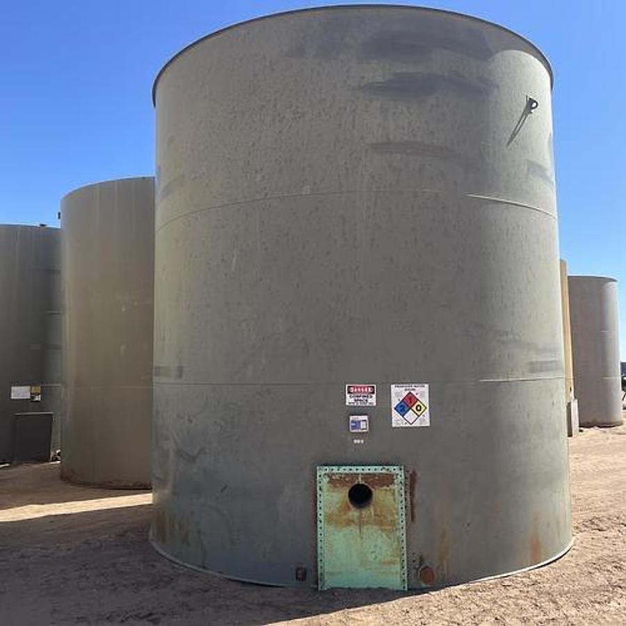 Used Smith Industries 500BBL Vertical Storage Tanks – 15’6” x 16’, Carbon Steel, Flat Bottom, Used Basic Refurb, 2017