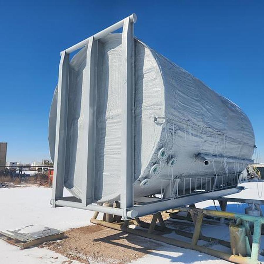 Used 500BBL Insulated Vertical Storage Tanks – 12’ x 25’, Carbon Steel, Flat Bottom, Used Basic Refurb 