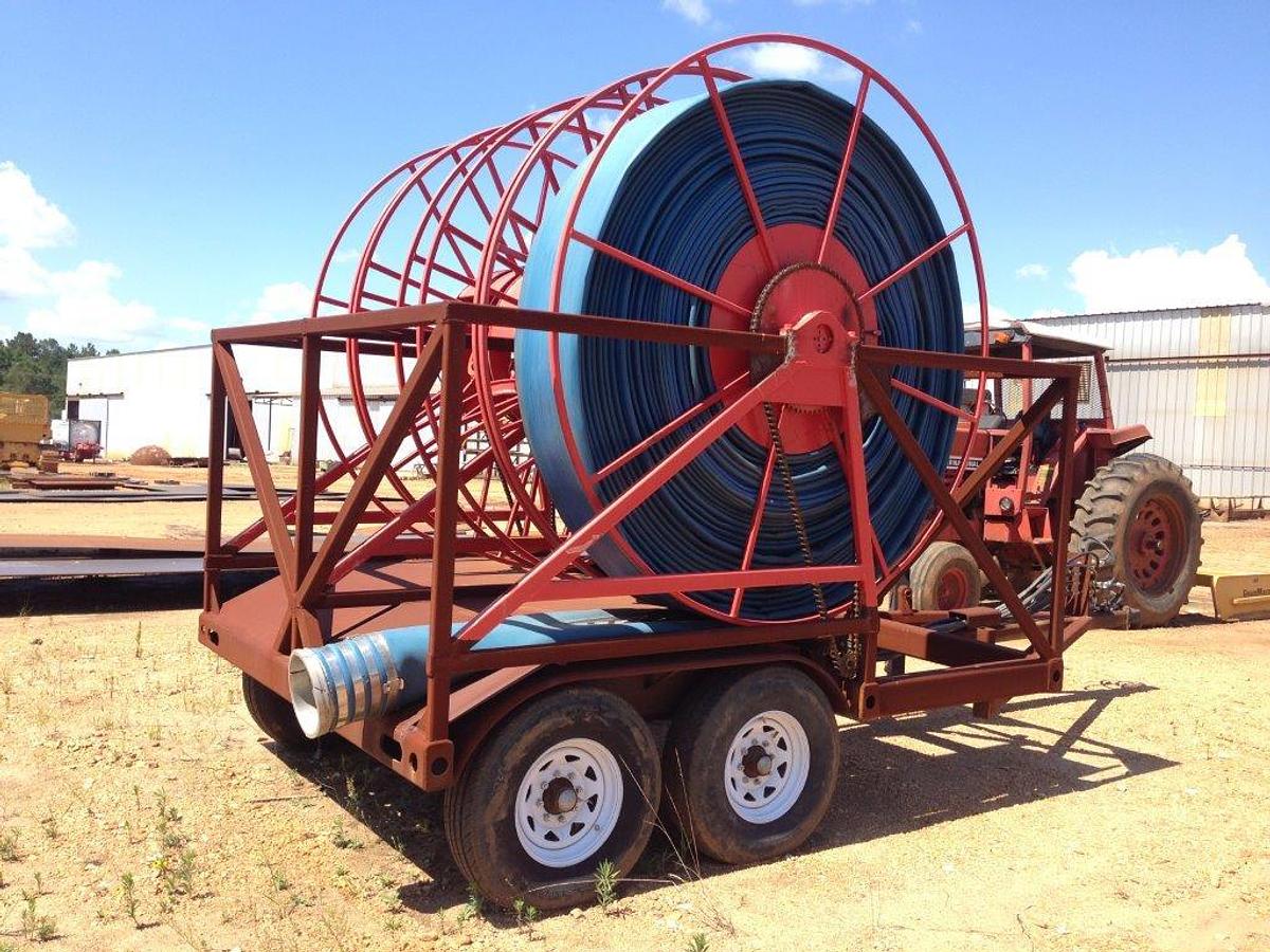 New 12” Hose Trailer- 4 Reel, Hydraulic
