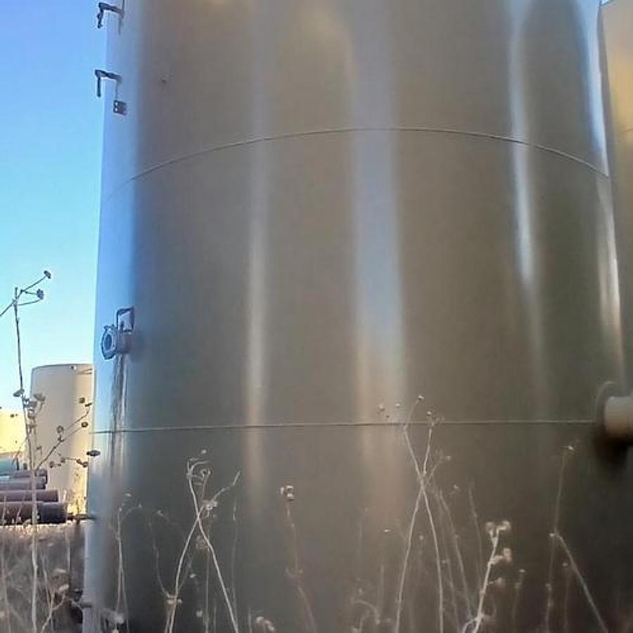 Used Pitts 750BBL Vertical Storage Tanks - 15’6” x 24’, Carbon Steel, Flat Bottom, Used Basic Refurb