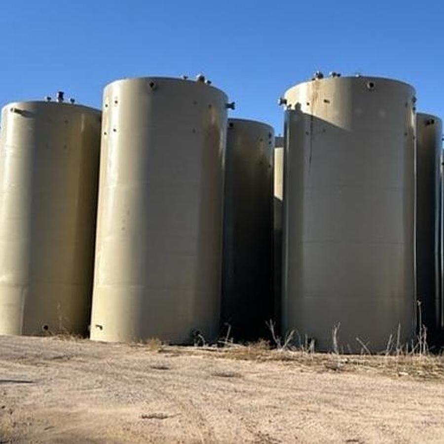 Used 1000BBL Vertical Storage Tanks - 15.5’ x 30’, Carbon Steel, Flat Bottom, Used Basic Refurb (2019)