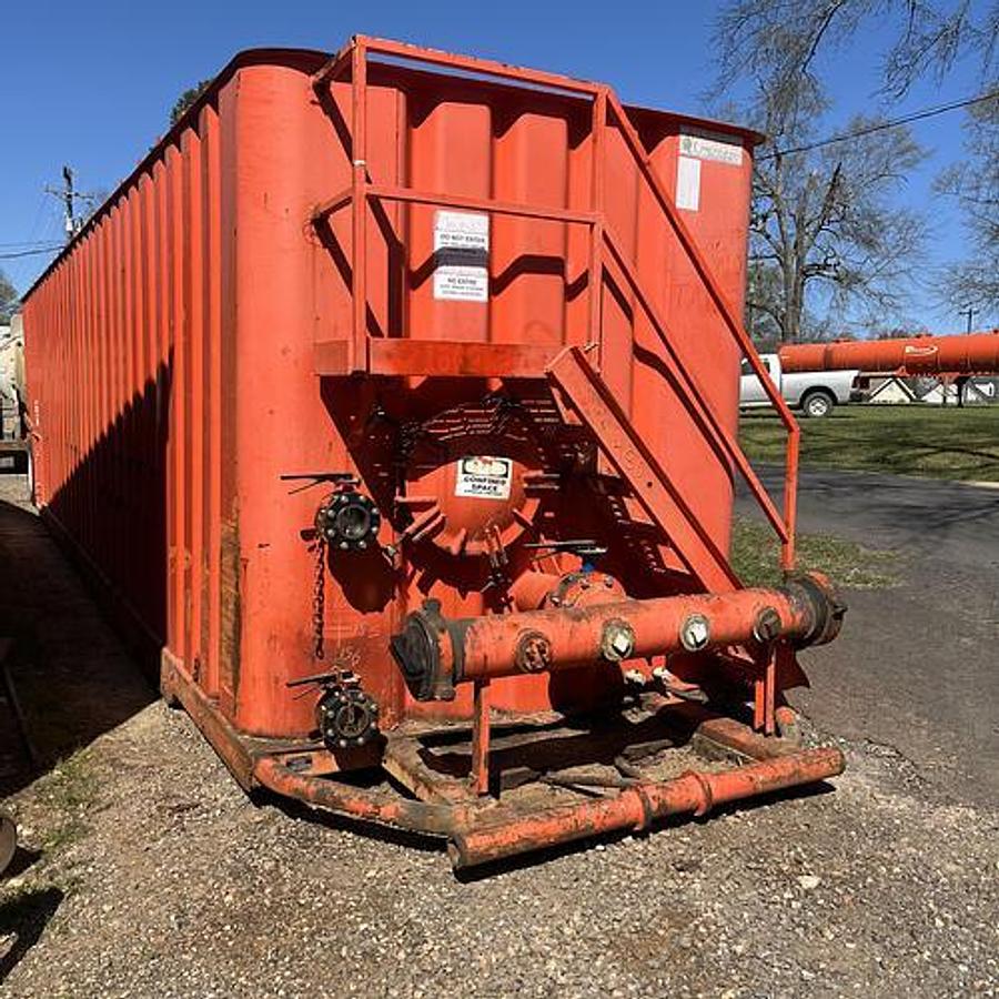 Used 500BBL Frac Tanks- 43x8.5x11, Corrugated Steel, V-bottom, Used Basic Refurb