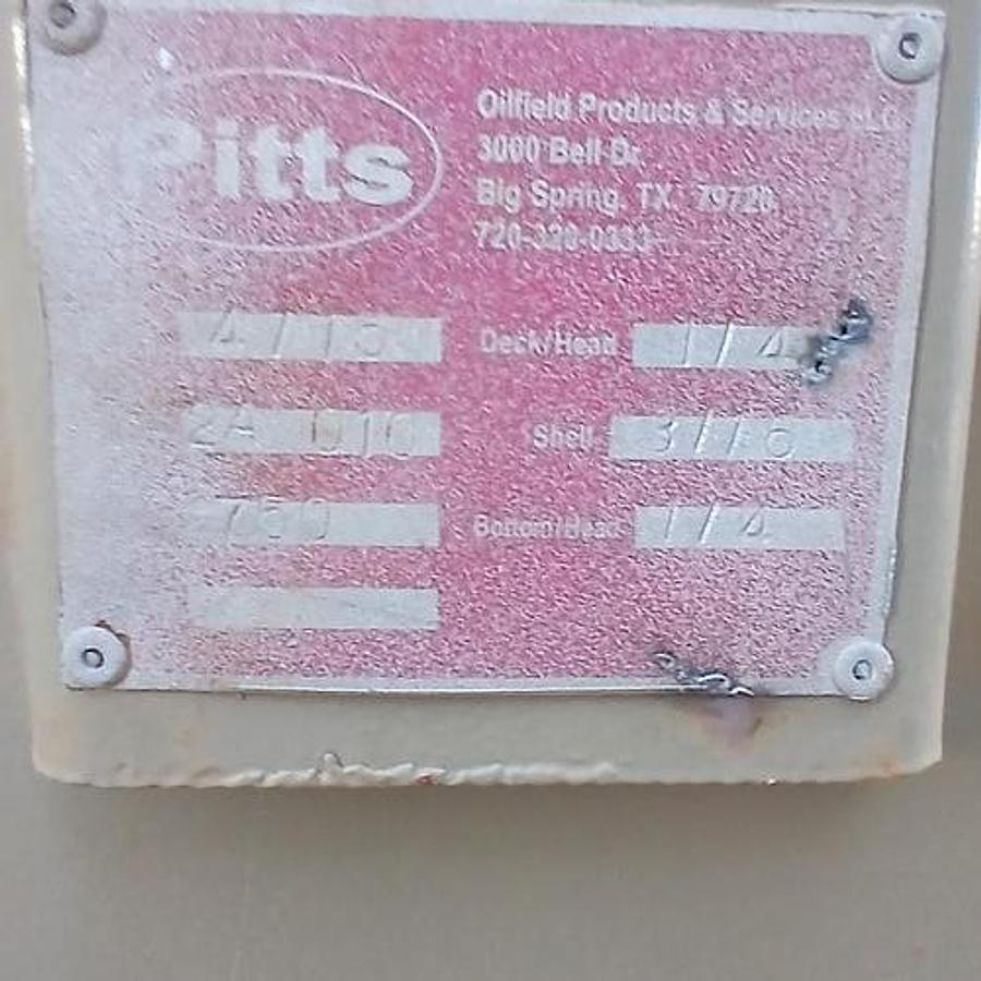 Used Pitts 750BBL Vertical Storage Tanks - 15’6” x 24’, Carbon Steel, Flat Bottom, Used Basic Refurb