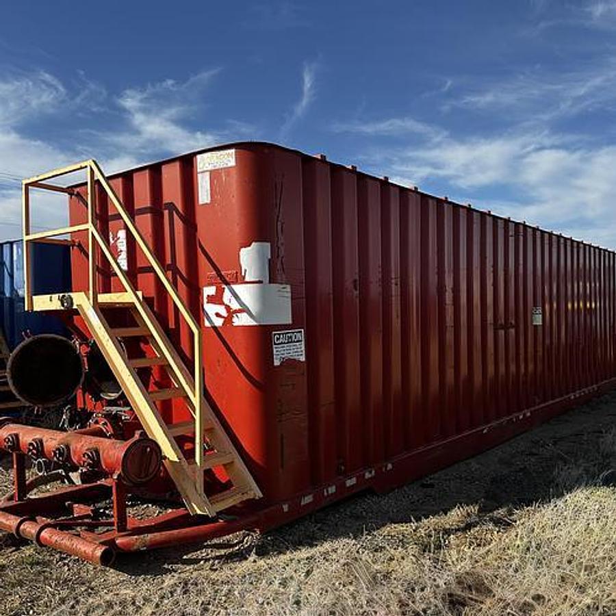 Used 500BBL Frac Tanks- 43x8.5x11, Corrugated Steel, V-bottom, Used Basic Refurb