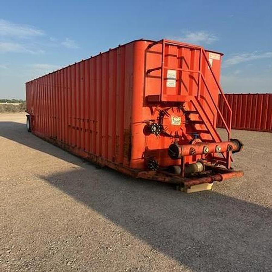 Used 500BBL Frac Tanks- 43x8.5x11, Corrugated Steel, V-bottom, Used Basic Refurb