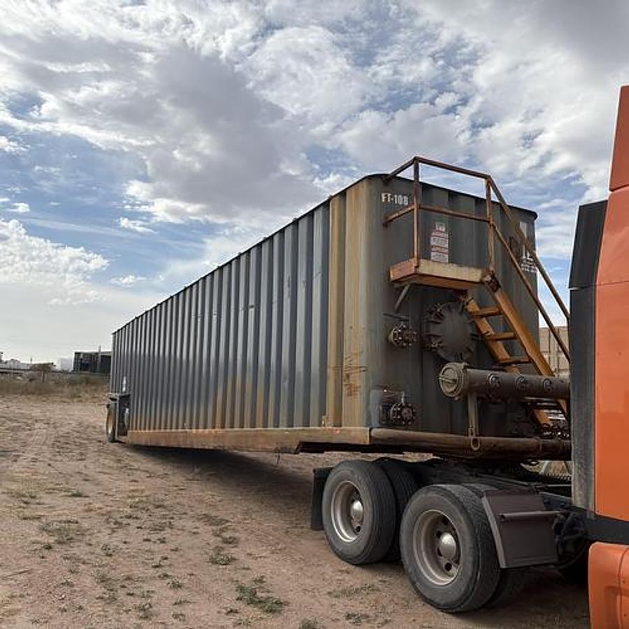 Used 500BBL Frac Tanks- 43x8.5x11, Corrugated Steel, V-bottom, Used Basic Refurb